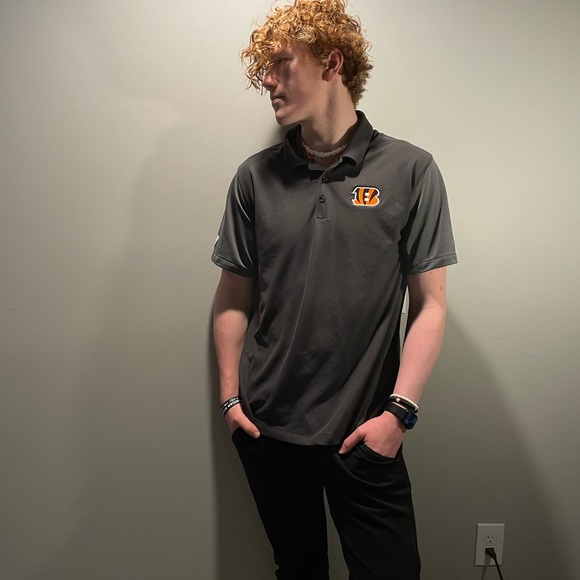 Nike Other - Nike Dri Fit Cincinnati Bengals Polo Shirt